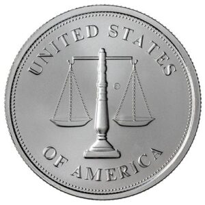 Johnson Matthey 1 oz Silver Round Back