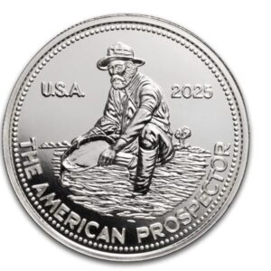 2025 1 OZ 999+ REVIVED ENGELHARD PROSPECTOR ROUND