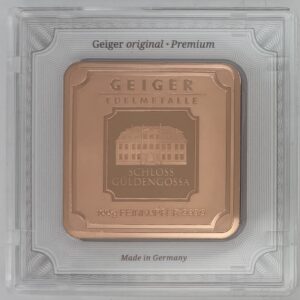 Geiger Edelmetalle 100 g Copper Bar in Assay