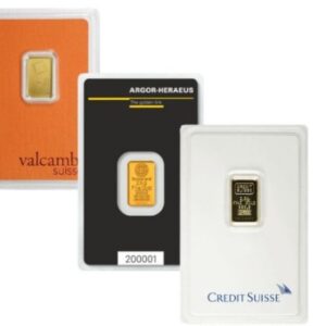 2.5 Gram 999+ Gold Bar Various Mints Secondary